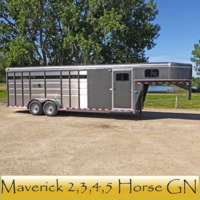 Maverick 2,3 and 4 Horse GN Trailers